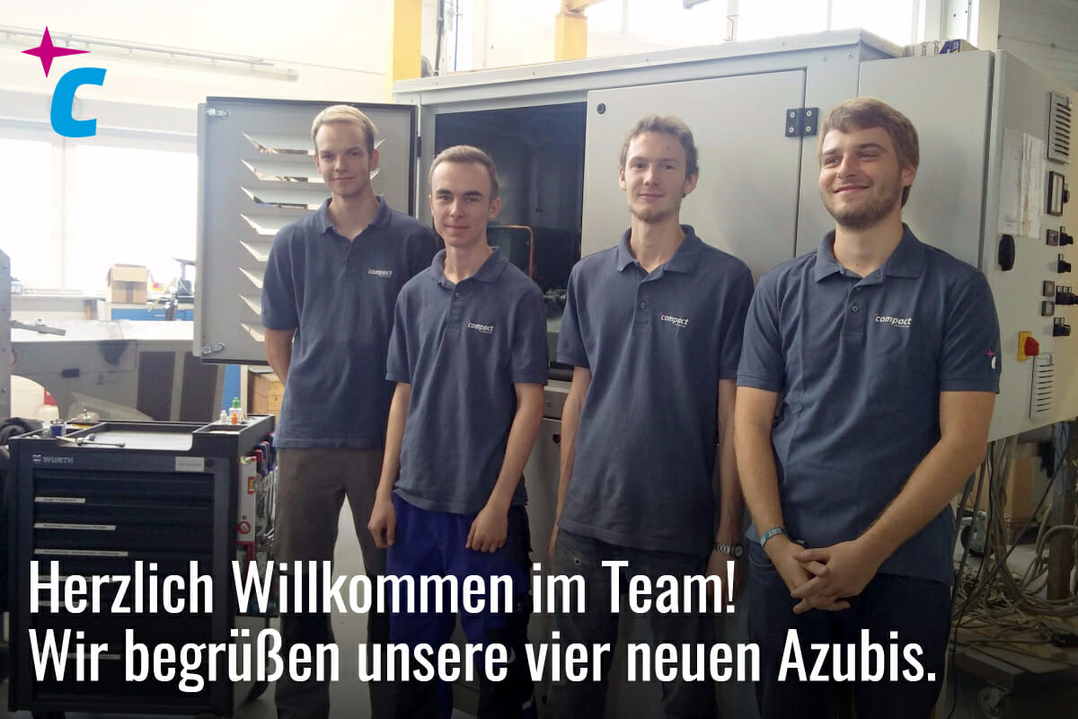 Vier neue Azubis bei compact Kältetechnik GmbH 2017