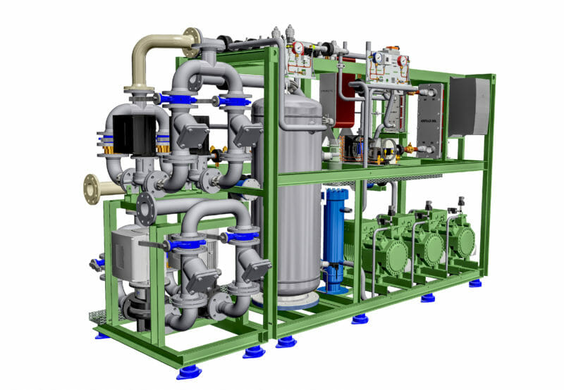 CO2 Chiller mit Pumpenstation