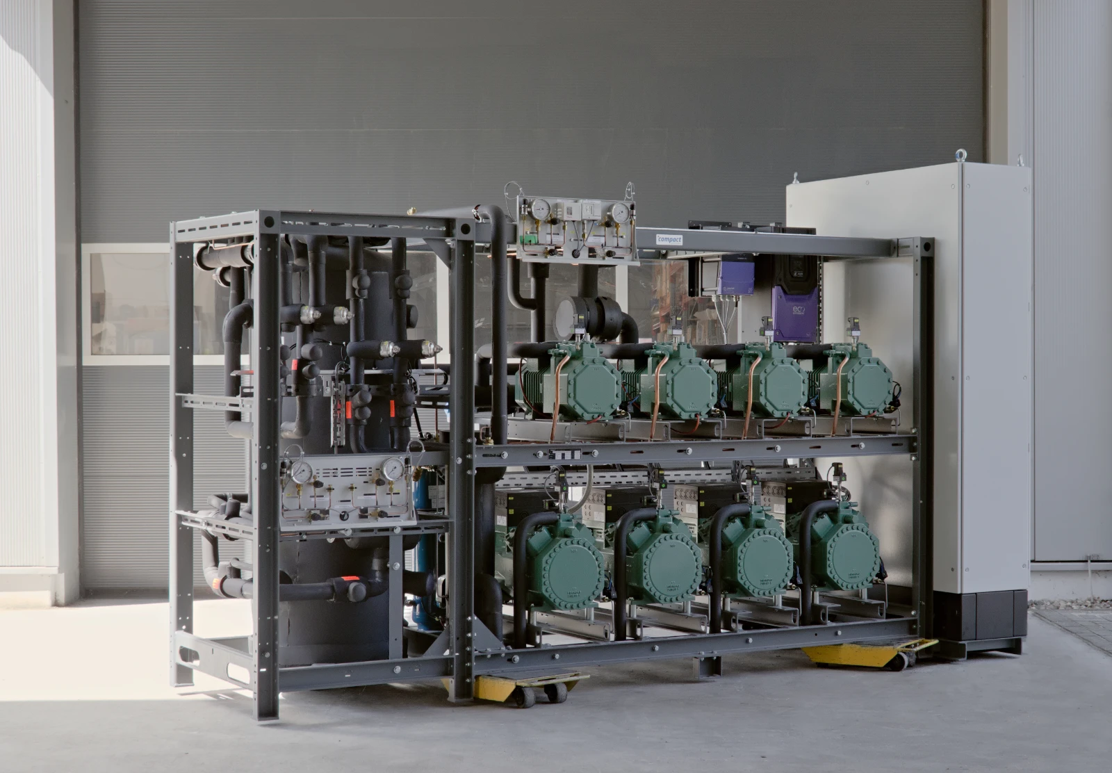 CO₂-Kälteanlage mit R744 für einen industriellen Schockfroster