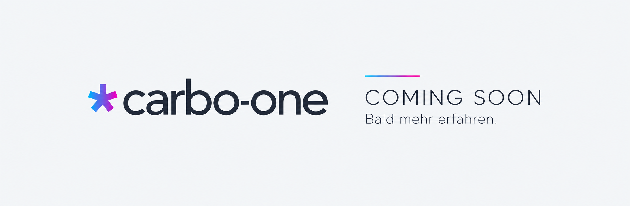 Eleganter Carbo-One Coming-Soon-Banner